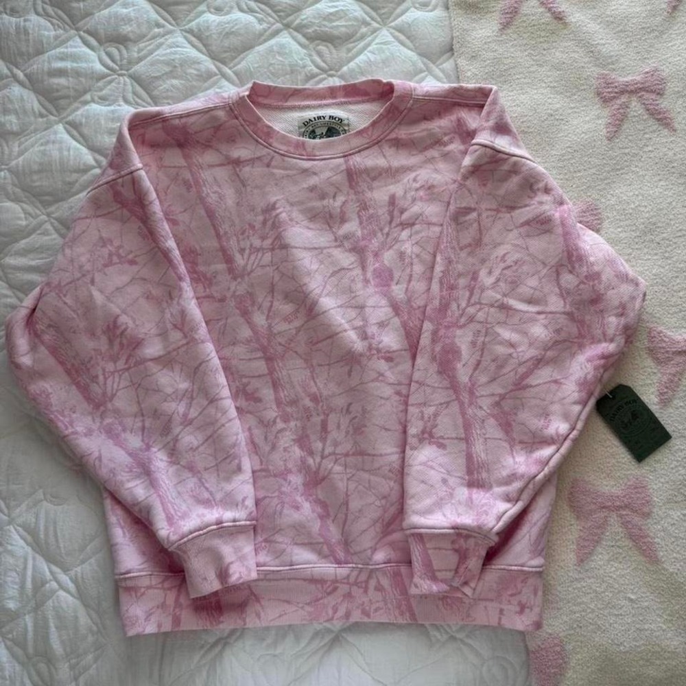 dairy boy bubble gum camo crewneck - Picture 5 of 8